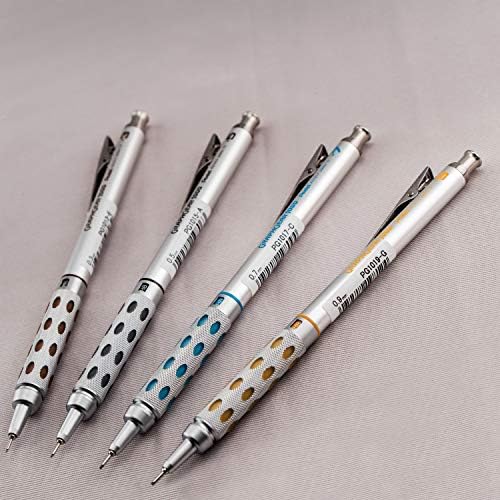 Pentel Arts GraphGear 1000 Mechanical Pencil Premium Gift Set with Refill Leads & Erasers (PG1000BXSET) (Pack of 6)