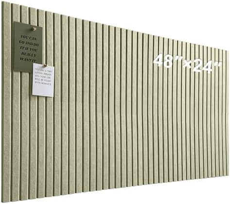 Large Felt Bulletin Board 48" x 24", Sage Green