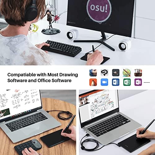 HUION Drawing Tablet H420X Graphics Tablet with 8192 Level Pen Pressure