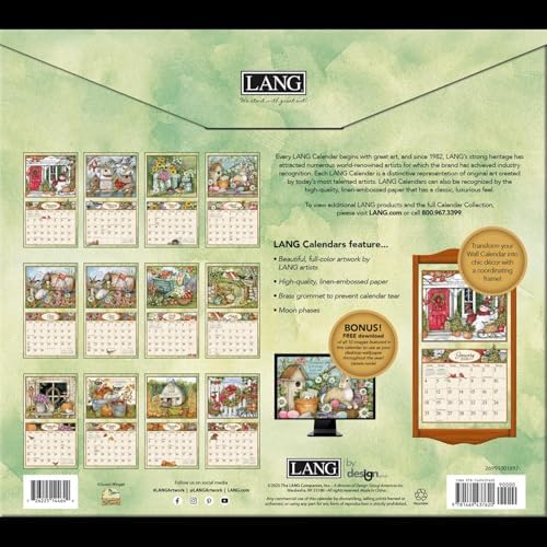 LANG BOUTIFUL BLESSINGS 2026 Wall Calendar - Made in USA