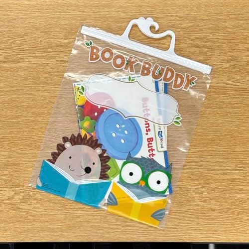 CTP Woodland Friends Book Buddy Bags 12-Pack 12 Bags with snap Closure Handles (Creative Teaching Press 11171)