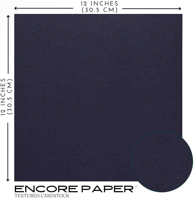 BALTIC BLUE—12x12 Textured Cardstock | 80lb Textured Blue Scrapbook Paper | Premium Cardstock for Cricut Cutting | 25 Sheets