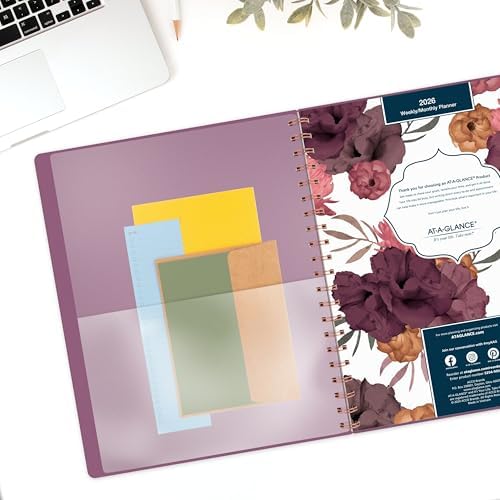 AT-A-GLANCE 2026 Planner, Weekly & Monthly, 8.5" x 11", Large, Dark Romance (5254-905-26)