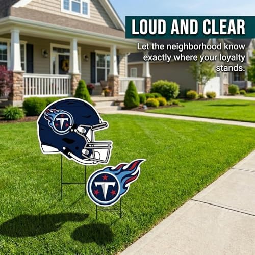 NFL Logo & Helmet 2 Pack Yard Sign Set