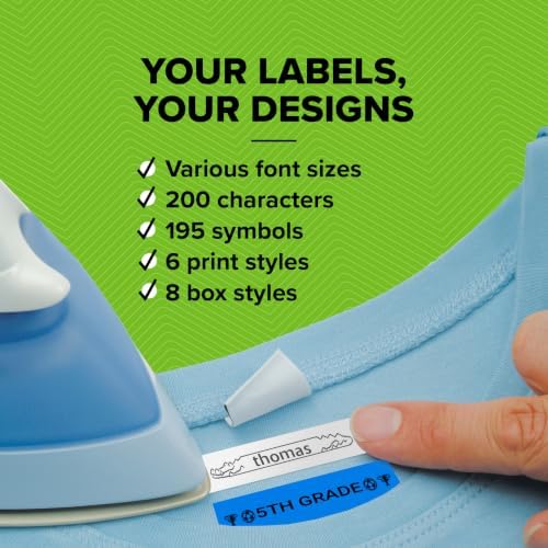 DYMO Label Maker Machine with 3 Tapes - 100H LetraTag Handheld, Includes 3 LT Label Tapes, Perfect for Home & Office Organization