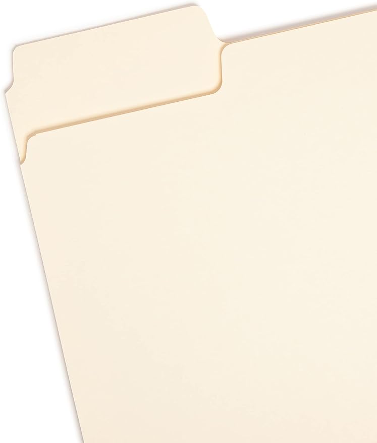 Smead SuperTab File Folder, Oversized 1/3-Cut Tab, Letter Size, Manila, 24 Per Pack (11920)