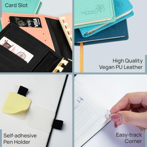 POPRUN 2027 Pocket Planner (Slim 3.5'' x 6.5'') Weekly and Monthly Calendar