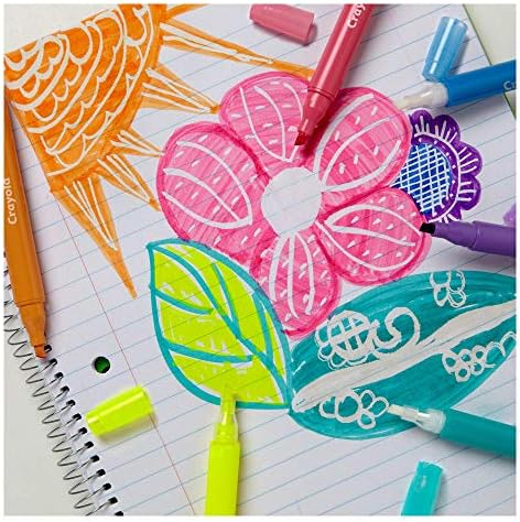 Crayola Take Note Erasable Highlighters, Cool School Supplies, Chisel Tip Markers, 6 Count, Pack of 2