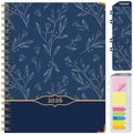 LARGE PRINT HARDCOVER 2026 Planner, 8.5"x11": 14 Months (November 2025 - December 2026), Daily Weekly Monthly Planner, Yearly Agenda, Bookmark, Pocket Folder and Sticky Note Set (Blueberry Vines)