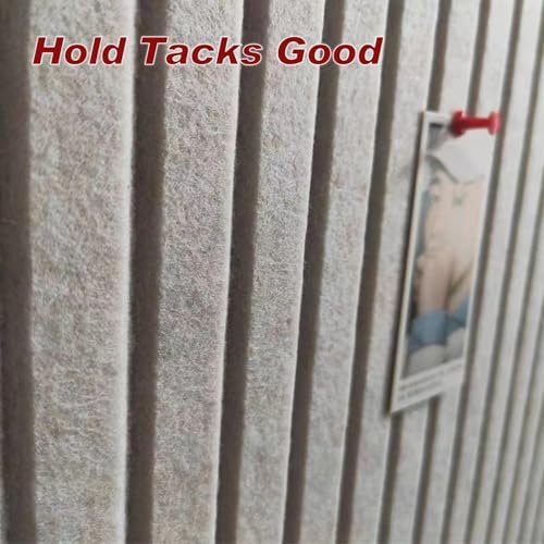Large Felt Wall Tiles Cork Boards for Office Cubicle, 35"x23.6" Felt Bulletin Board Tiles Pin Board for Walls Home Decor, Noise Reduction Boards Panels for Photos Memos, 6-Pack, Black
