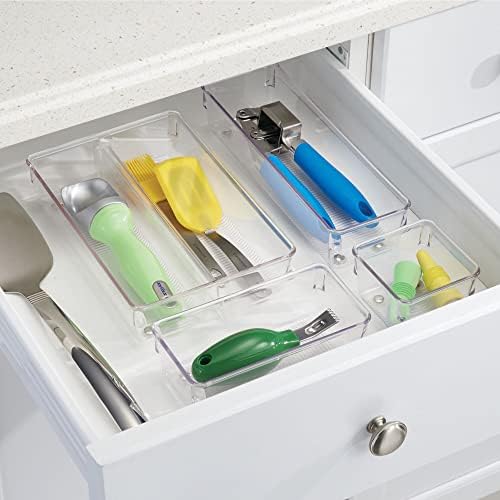 iDesign Kitchen Drawer Organizer, Clear