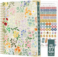 bloom daily planners Hard Cover Planner 2026-2027 for Women - Academic Year (July 2026 - July 2027) 13 Months - A5 Monthly & Weekly Agenda Book - 5.5” x 8.25” - Garden Party, Beige