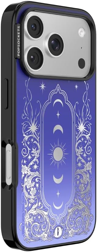 PopSockets iPhone 17 Pro Phone Case with MagSafe, Wireless Charging Compatible, Bookish - Mirror Curse Breaker