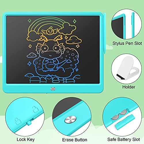 TEKFUN 15inch/10inch LCD Writing Tablet Teen Boy Girl Gifts Ideas, Easter Birthday Gifts for Kids, Drawing Board Educational Toys for 6 4 5 3 Year Old Boys