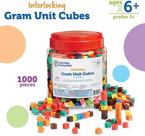 Learning Resources Interlocking Gram Unit Cubes