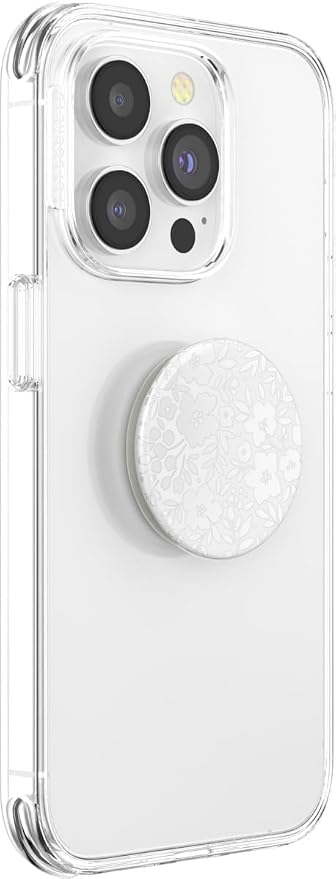 PopSockets Adhesive Phone Grip, Holder- Blanc Fresh | Secure Comfortable Hold, Anti-Drop, Kickstand, Flower, Floral, Kindle, Paperwhite, Magnetic