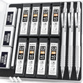 Nicpro 0.9 mm Metal Mechanical Pencil Set with Case