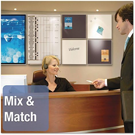 Quartet Matrix Modular Magnetic Whiteboard, 23" x 16", Includes Tray and Marker, Silver Aluminum Frame (M2316)