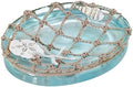 Avanti Linens - Soap Dish, Resin Countertop Soap Holder, Beach Inspired Bathroom Accessories (Seaglass Collection)