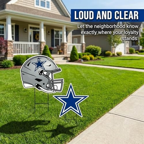 NFL Logo & Helmet 2 Pack Yard Sign Set