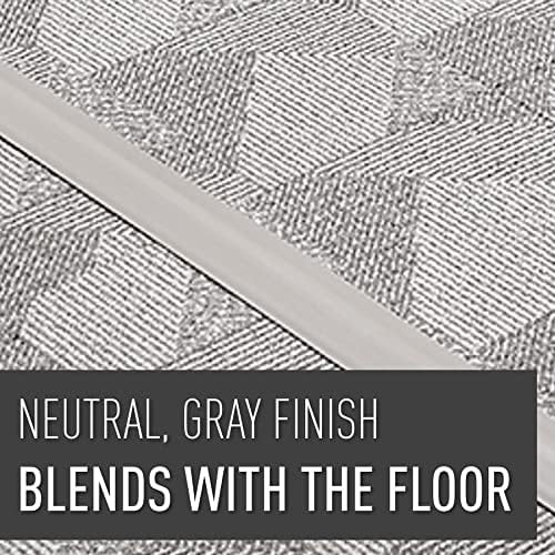 C2G Wiremold Floor Cord Management Kit, Corduct, Cord Protector, Wire Organizer and Hider, Rubber Cable Cover and Concealer, Gray, 5 Feet, CDG-5