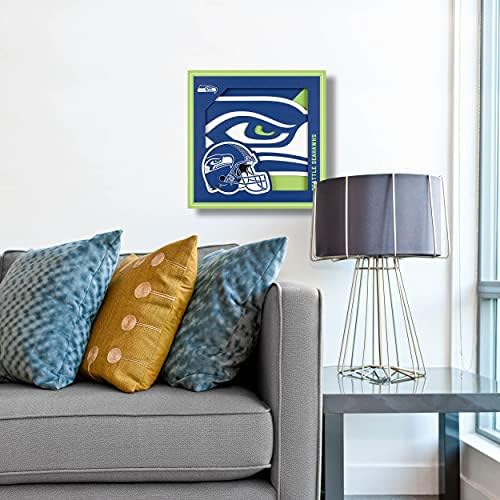 YouTheFan NFL Seattle Seahawks 3D Logo Series Wall Art
