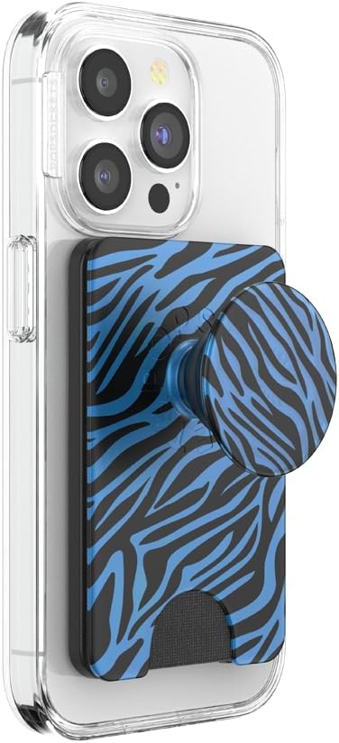 PopSockets Phone Wallet for MagSafe with Grip- Zed | PopWallet, Holds 3 Cards, Magnetic, Removable, Secure, Fun, Cool, Unique, Phone, Women