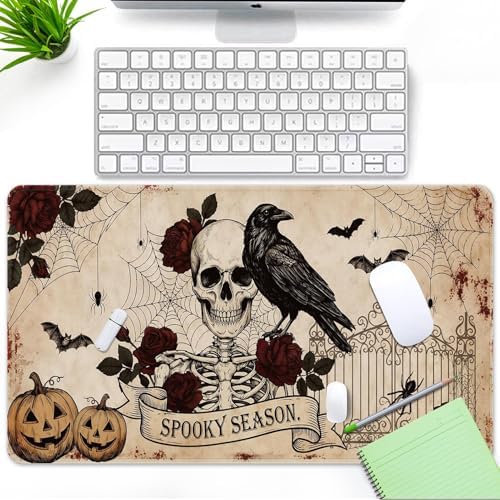 Britimes Large Mouse Pad, Mouse Pad, 31.5 x 15.7 Inch, Halloween Gothic