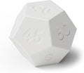 mooas Dodecagon Time Ball Rechargeable Mini Timer (White), 11 Preset Times, Desk & Study Productivity Timer, Sound/Vibrate/Mute, Easy to Use