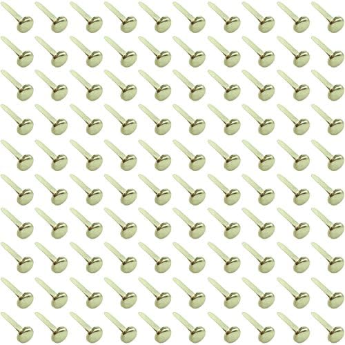 Clipco Paper Fasteners Medium 3/4-Inch Brass Plated (100-Pack)