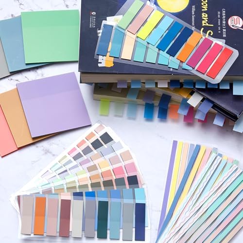 135 Pcs Book Annotation Kit with Pencil Case, 12 Pastel Highlighters, 11 Gel Pens, Fine Marker, 300 Transparent Sticky Notes, 2640 Index Tabs, Bible Study Supplies Kit(Classic,Beige)