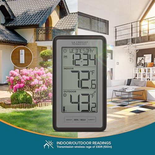 La Crosse WS-9160U-IT V3 Digital Wireless IN/OUT Thermometer with humidity