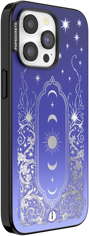 PopSockets iPhone 15 Pro Max Phone Case with MagSafe, Wireless Charging Compatible, Bookish - Mirror Curse Breaker