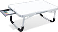 Suzile 1 Pc Portable Lap Desk with Dry Erase Board, 24" x 16" Foldable Study Tray with Drawer, Markers & Eraser, Whiteboard for Art, Homework, First Day & Back to School Supplies