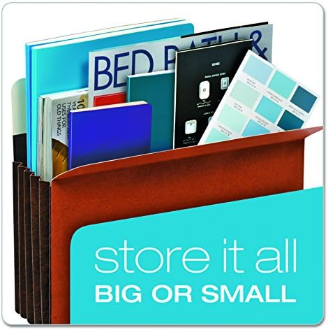 Globe Weis Pendaflex Expanding File Pockets, Brown (PFXC1536GHD)