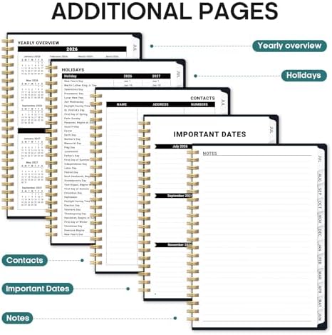 Planner 2026-2027, Monthly & Weekly Jul 2026-Jun 2027 Planner Calendar