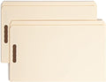 Smead Fastener File Folder, 2 Fasteners, Straight-Cut Tab, Legal Size, Manila, 50 per Box (19513)