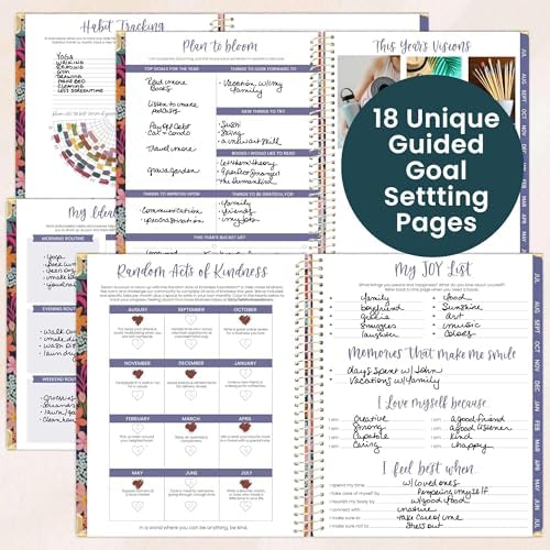 bloom daily planners HARDCOVER Planner 2026-2027 (8.5" x 11") Academic Year (July 2026 - July 2027) - 13 Months Task Goal Planner for Women - Monthly & Weekly Agenda Book - Floral Fiesta