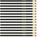 100 Personalized Custom Printed Pencils. USA Made. PMA Certified – Black