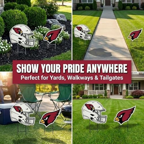 NFL Logo & Helmet 2 Pack Yard Sign Set