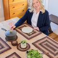 Homespice Prescott Jute Braided Placemats, Rect 13x19 Set of 6