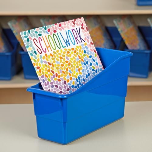 Really Good Stuff Durable Book & Binder Holders 12-Pack, Blue