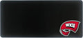Western Kentucky University Classic Cloth Desk Mat, Durable Office Supplies, Non-Slip Base, Responsive Desk Pad with Smooth Cloth Surface, Black