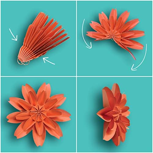Teacher Created Resources Beautiful Brights Paper Flowers Premade Decorations for Party Photo Backdrops, Classrooms Walls, Showers and Birthday Celebrations (TCR8545)