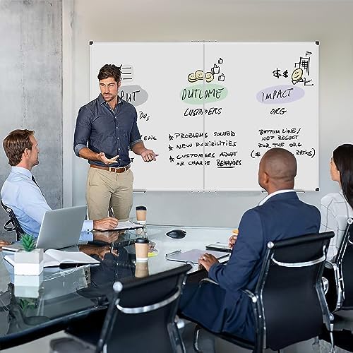 XBoard Magnetic Whiteboard 60 x 36 Inches Wall Mounted