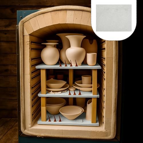 Weysat Square Kiln Shelf for Glass Fusing and Ceramics, Use in Any Kiln(8 x 9 x 0.5 Inch,1250℃)