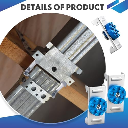 40 Pack Soundproofing Sound Isolation Clips Resilient Channel Mounting Clip Reduces Noise from Noisy Neighbors for Apartment Recording Studio Sound Proofing for Walls and Ceilings (Blue)