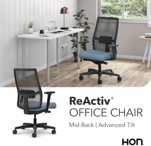 HON Ignition 2.0 ReActiv Ergonomic Office Chair, Lumbar Support, Blue