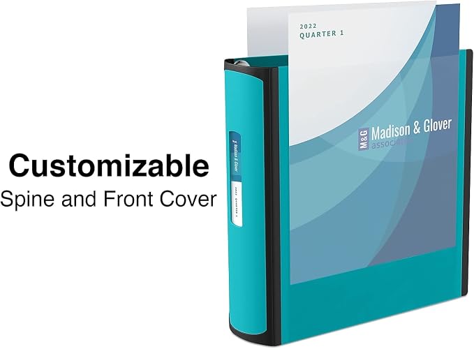 Staples Better Binder, 3-Inch 3-Ring View, Light Blue, 2-Pack | Durable binder for office and school document organization and storage.