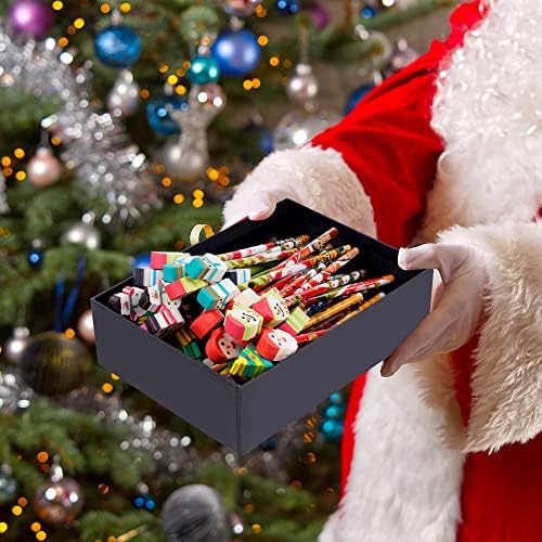 SAIWEILAI ONLINE 100 Pieces Christmas Pencils Elk Snowflake Wood Pencils with Giant Snowman Xmas Tree Eraser Assortment Christmas Stationery Pencil for Christmas Supplies